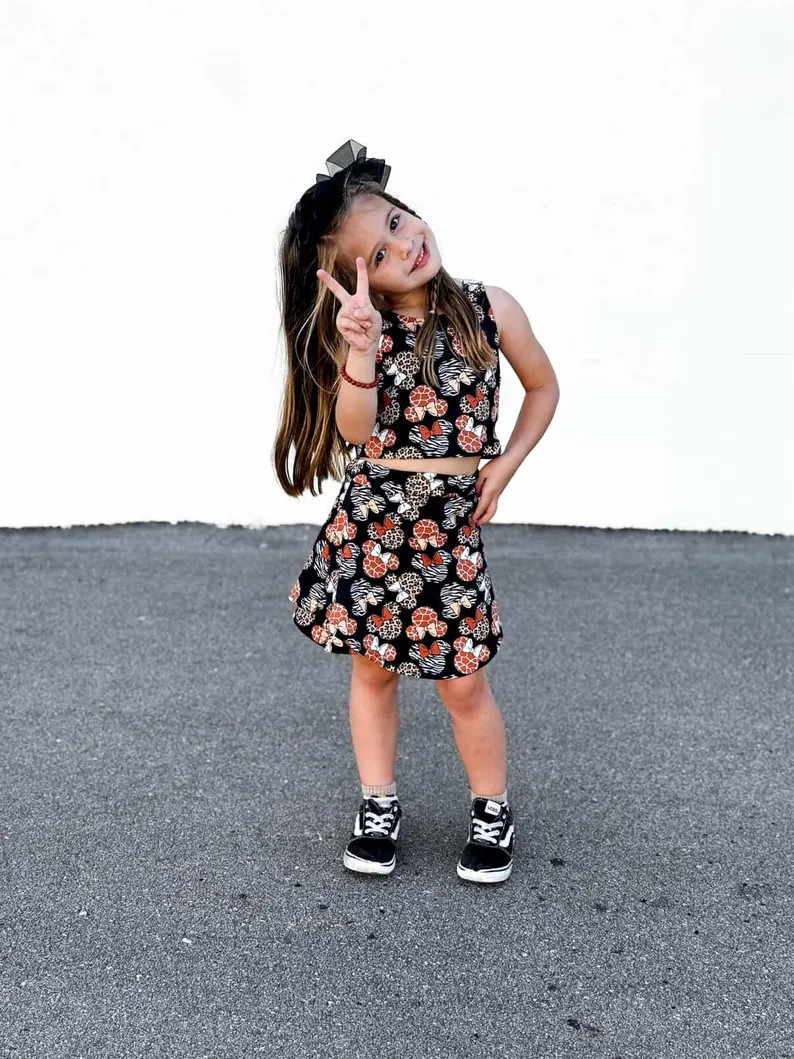 Magical Animal Print Activewear Skort Theme Park Summer Set Outfit - Etsy | Etsy (US)