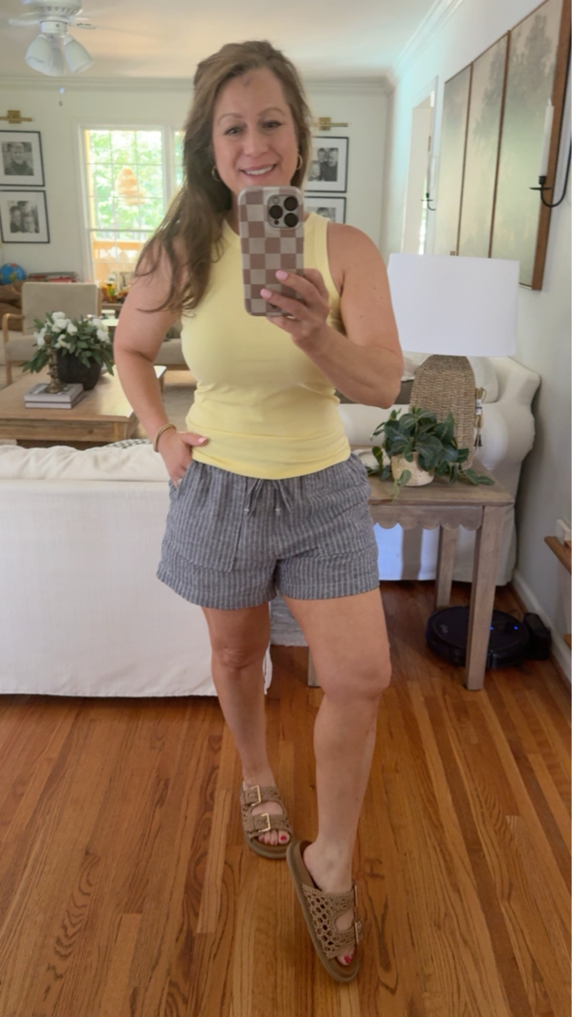 Summer outfit inspiration 

Linen shorts 
Butter yellow High neck tank 
 sandals 
Bead necklace 


Look for less outfit, summer outfit, mom fashion, Walmart style

#LTKootd #LTKPetite #LTKSeasonal