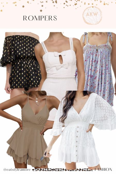 I love flowy loose fitting rompers for the summertime. The perfect choice for a hot day. Bohemian and feminine style. 

#LTKFindsUnder100 #LTKSeasonal #LTKStyleTip