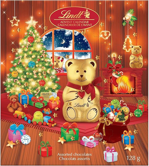Lindt TEDDY Assorted Milk Chocolate Advent Calendar, 128 Grams | Amazon (CA)