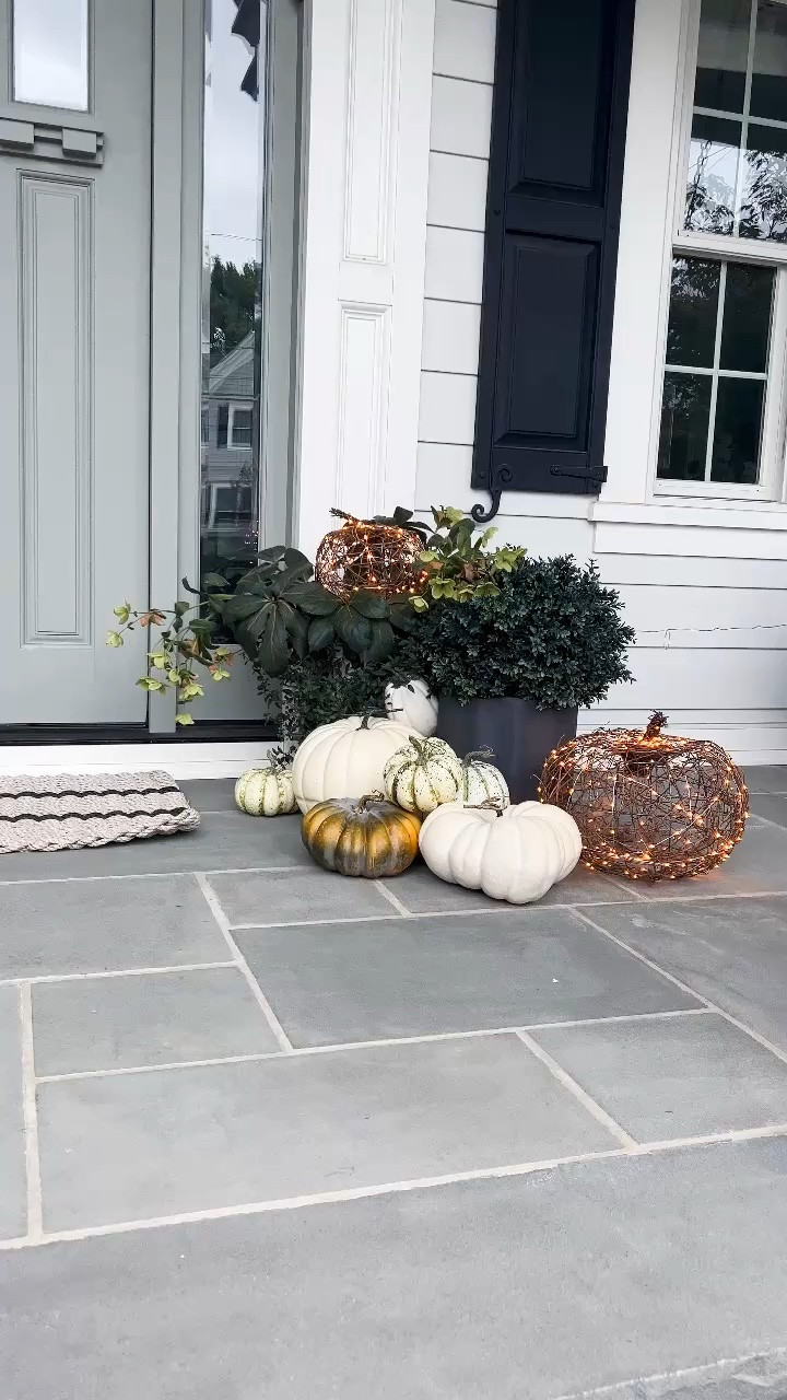 The prettiest light-up fall pumpkins are back in stock! These sell out early every single year. We’ve had them for years and they’re something I bring out each season. So pretty lit up on your porch in the evening!! 

Halloween decor, fall decor, fall front porch, fall decorating, pumpkins

#LTKHome #LTKSeasonal #LTKdayinmylife