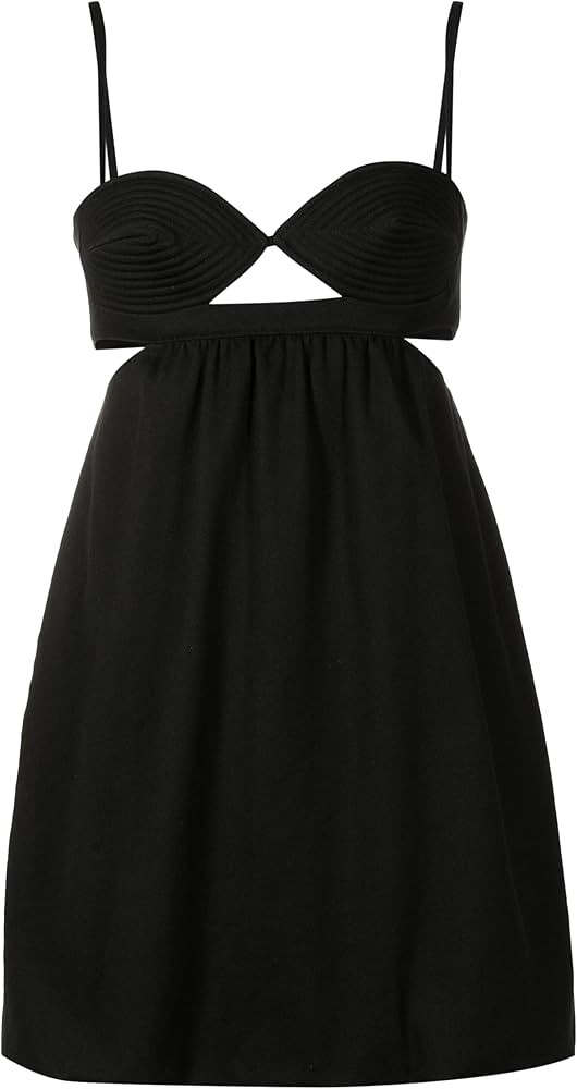Amazon.com: MATELASSE COTTON BLEND SHORT DRESS,L,BLACK : Luxury Stores | Amazon (US)