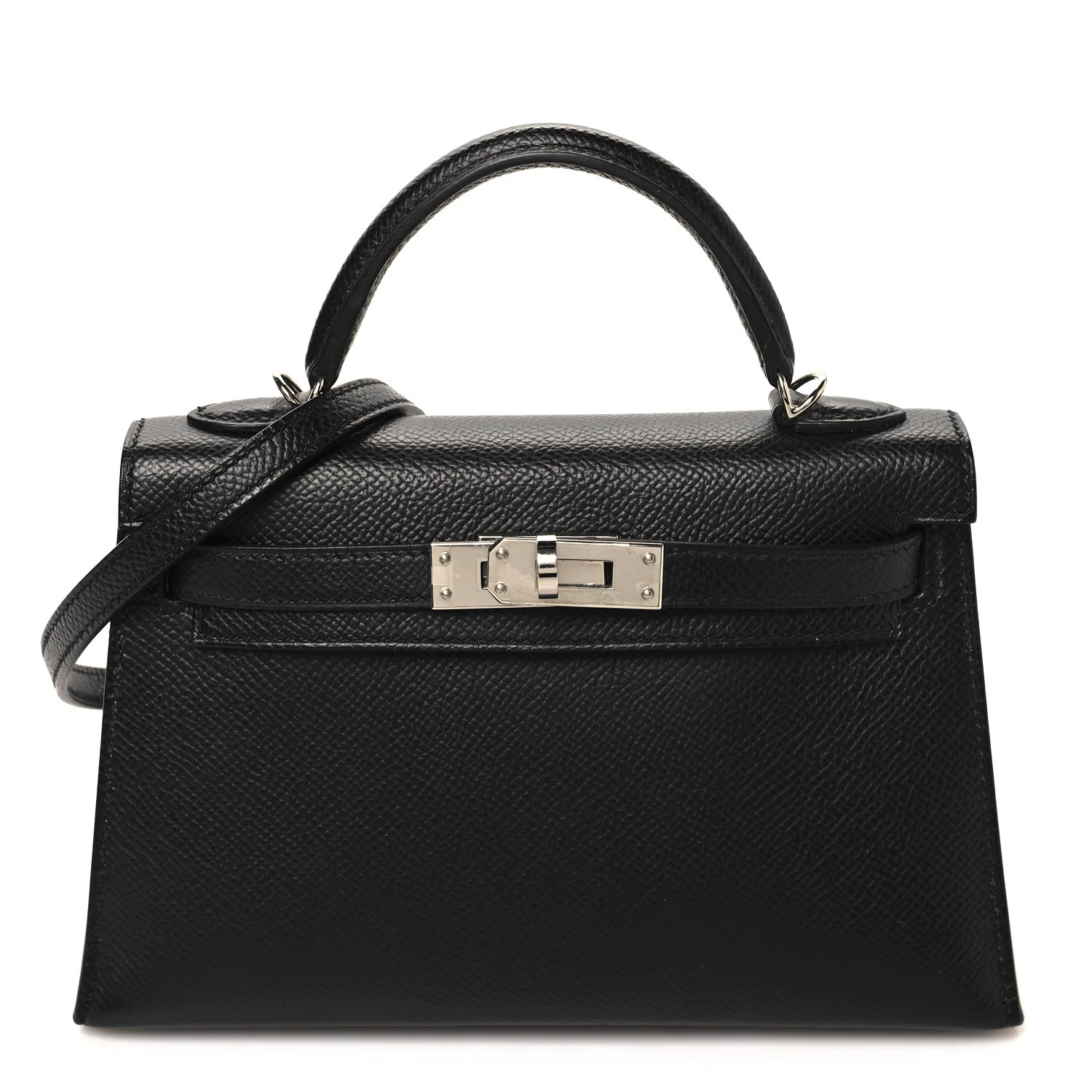 Epsom Mini Kelly Sellier 20 Black | FASHIONPHILE (US)