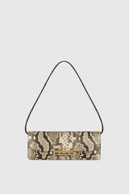 Victoria Beckham Dorian East-West Clutch Snake Print Leather - ONE SIZE - Womens | Victoria Beckham UK