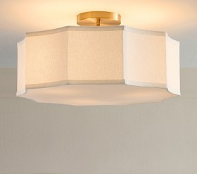 Sunny Linen Flush Mount (18") | Pottery Barn Kids