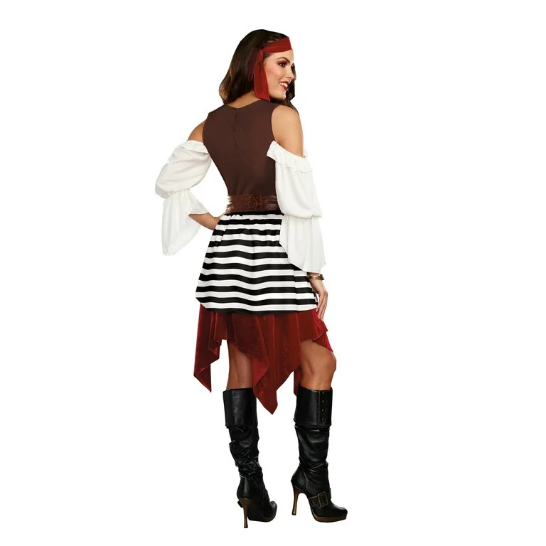 High Seas Beauty Women’s Medium Pirate Halloween Costume | Walmart (US)