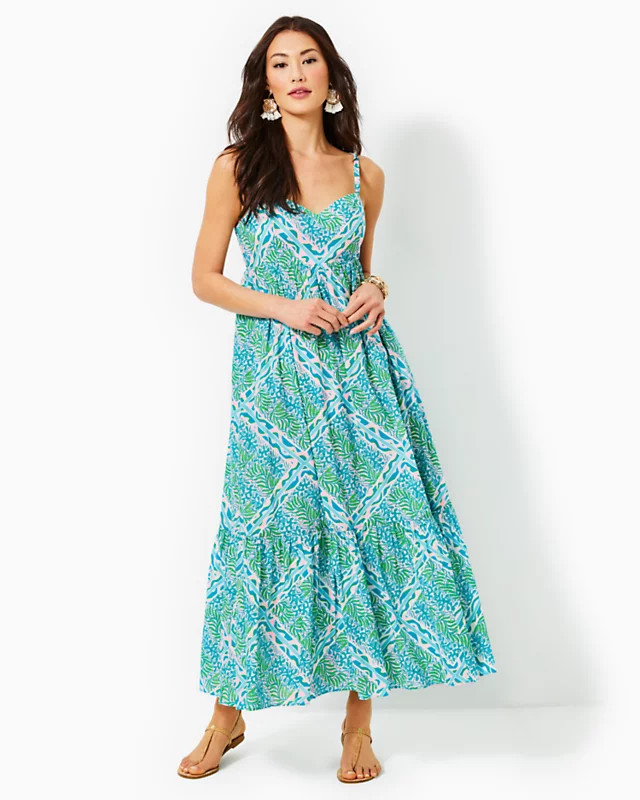 Hiedi Cotton Maxi Dress | Lilly Pulitzer