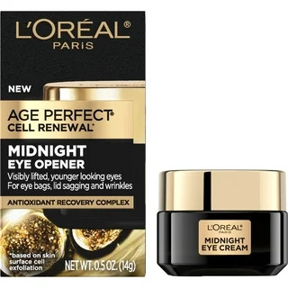 L'Oreal Paris Age Perfect Cell Renewal Midnight Anti Aging Eye Cream with Antioxidants, 0.5 fl oz | Walmart (US)