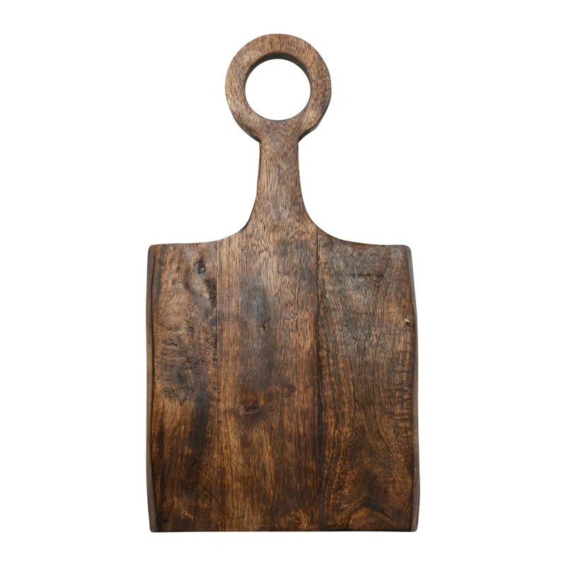 Rectangle Mango Wood Cutting Board With Handle | Wayfair North America