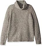 J.Crew Mercantile Women's Chunky-Knit Turtleneck Sweater, Heather Light Grey Donegal, XS | Amazon (US)