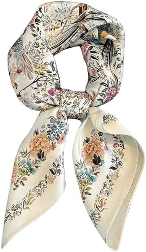 Silky Scarf for Women Lightweight Satin Bandanas Neck Hair Wrap For Sleeping Head Scarves 27.5" | Amazon (US)