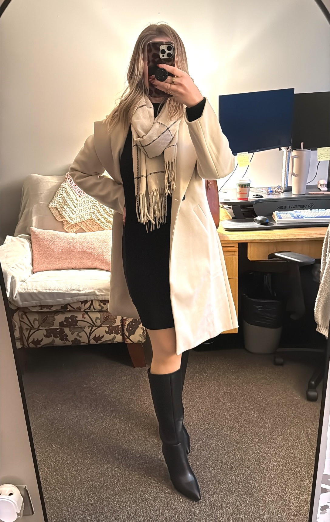 Styling a dress in winter is all about layers #sweaterdress #layers #winterdress

#LTKootd #LTKWorkwear #LTKMidsize