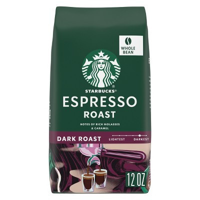 Starbucks Espresso Roast Dark Roast Whole Bean Coffee - 12oz | Target