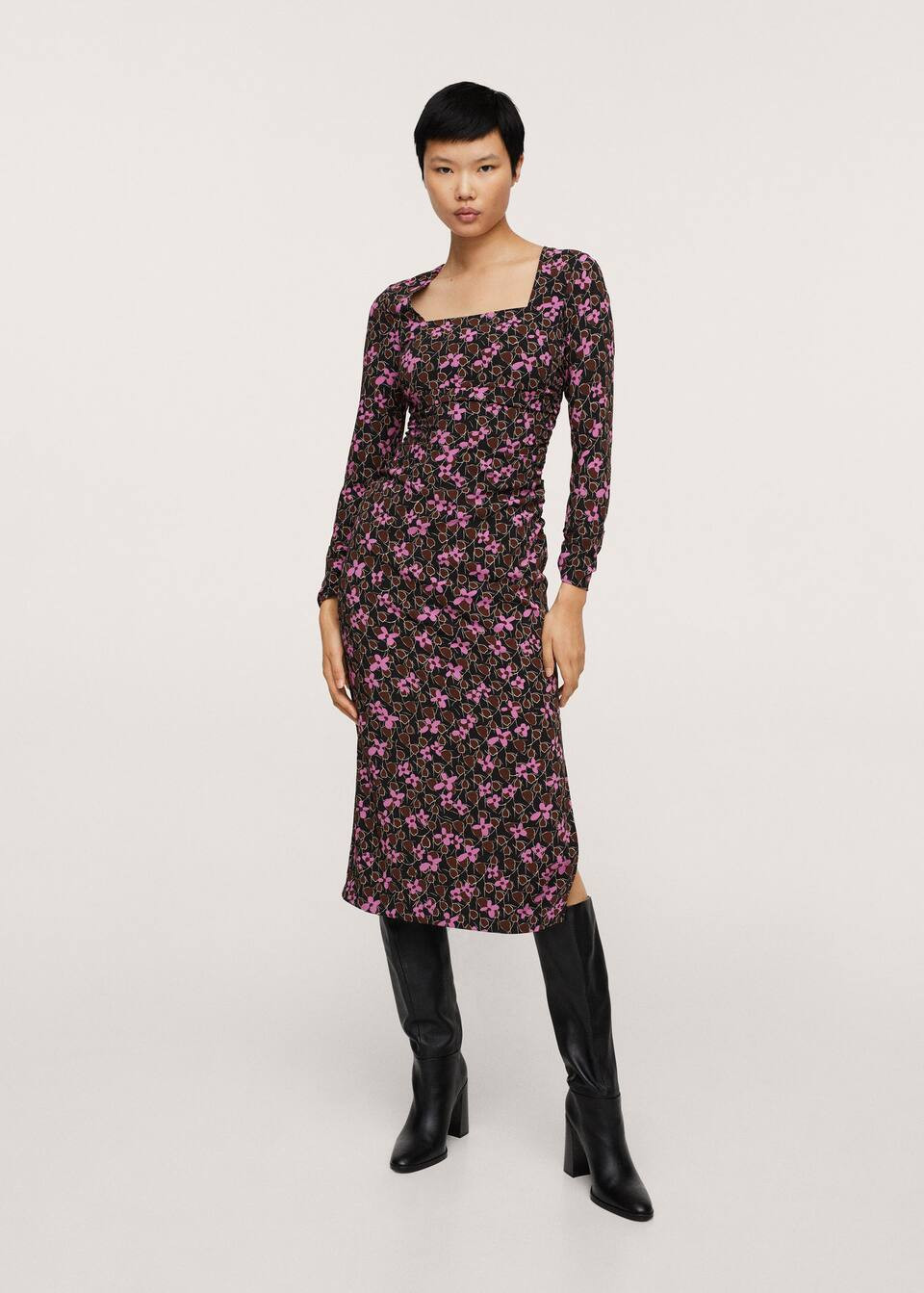 Flower print dress | MANGO (US)
