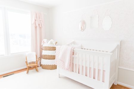 Baby girl nursery decor, pink nursery, crib, blush pink, newborn, nursery inspo 


#LTKbump #LTKbaby #LTKhome