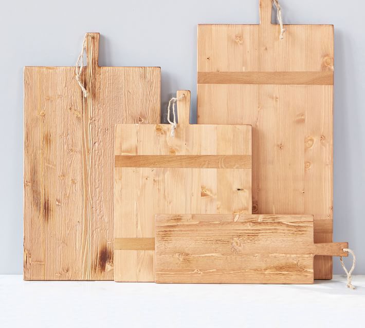 Handcrafted Reclaimed Wood Rectangular Cheese Boards | Pottery Barn (US)