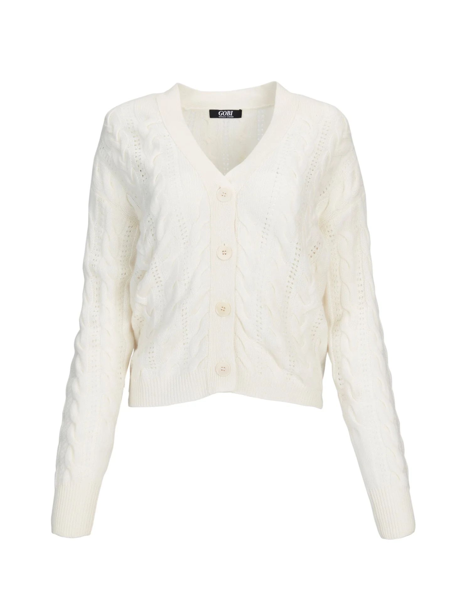 Cable Knitted Cardigan | Gobi Cashmere