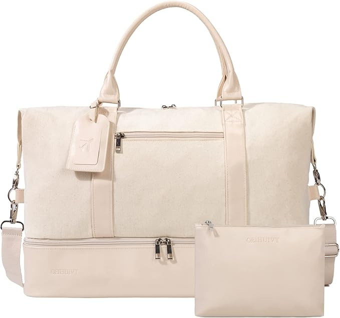 Weekender Bags For Women With Shoe Compartment Large Capacity Travel Overnight Bags Perfect For T... | Amazon (US)