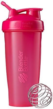 BlenderBottle Classic Shaker Bottle Perfect for Protein Shakes and Pre Workout, 28-Ounce, Pink | Amazon (US)