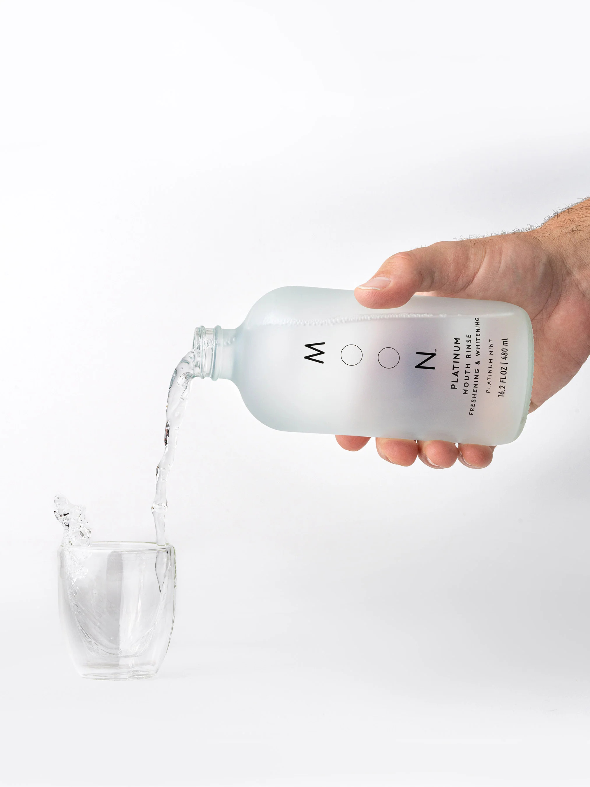 MOON Platinum Whitening Mouth Rinse - Teeth Whitening Mouth Wash for Adults | Moon Oral Beauty