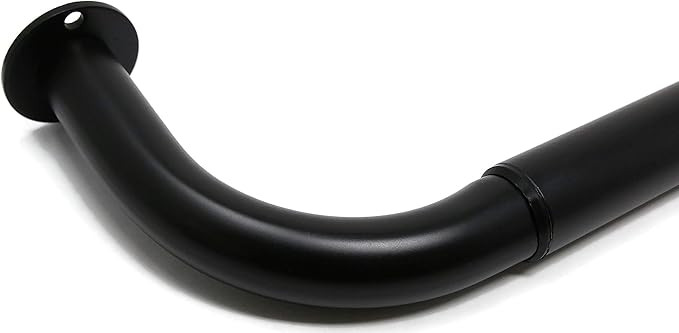 Urbanest Energy Saving Wrap Around Black Out Return Adjustable Window Curtain Metal Rod Set, 1-in... | Amazon (US)