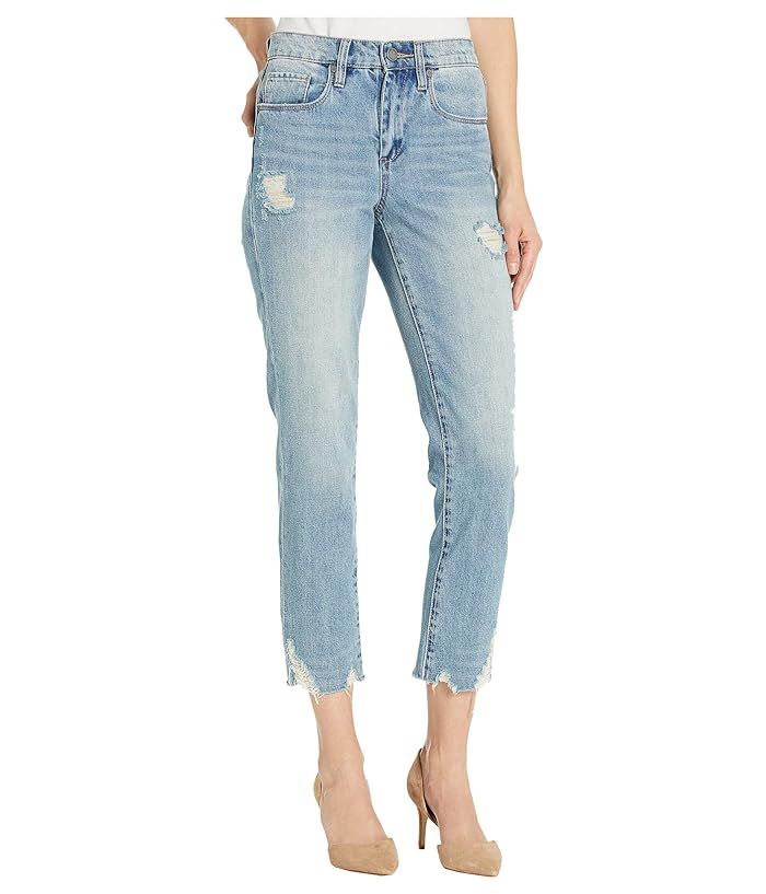 The Madison Crop Denim Jeans with Destructed Hem Detail in Risk Taker | Zappos