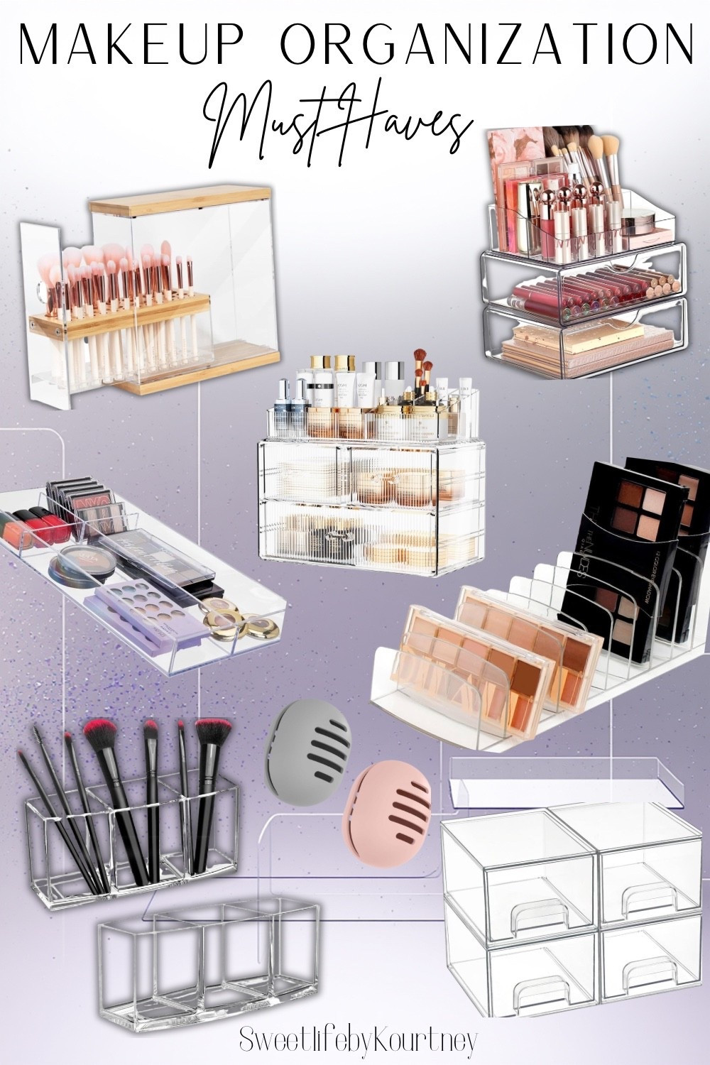 Shop these makeup organization must-haves to instantly declutter your vanity and make getting ready faster every single day. These Amazon organizers hold brushes, palettes, skincare, and daily essentials so everything is visible, clean, and easy to grab. Perfect for small bathrooms, vanities, or beauty drawers when you want a luxe, streamlined look without custom storage. Save this setup if you’re doing a beauty reset or upgrading your everyday routine.

#SweetLifeByKourtney #AmazonFinds #MakeupOrganization #VanityEssentials

#LTKHome #LTKFindsUnder50 #LTKselfcare