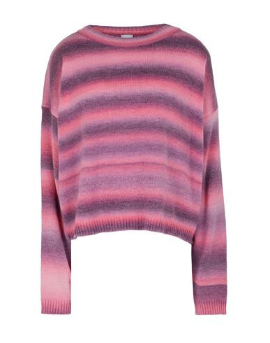 8 By Yoox Knit Crew-neck Oversized Crop Sweater Woman Sweater Pink Size S Acrylic, Wool | YOOX (US)