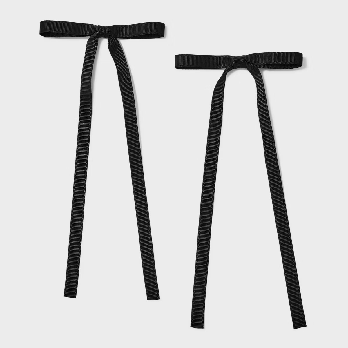 Thin Black Bow Hair Barrette Set 2pc - Wild Fable™ Black | Target