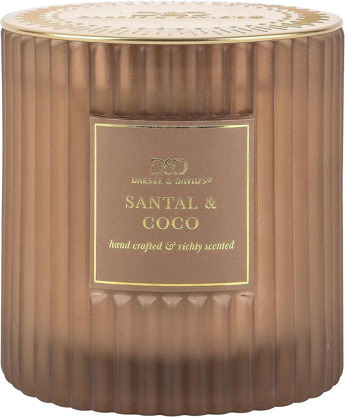 Darsee & David's, Santal & Coco Ribbed Candle, 10 Ounces | Amazon (US)