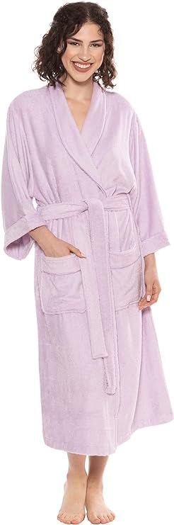 Texere Women's Luxury Terry Cloth Bathrobe - Soft Rayon & Cotton | Amazon (US)