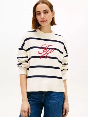 Premium Knit Relaxed Fit Pullover mit Logo | Tommy Hilfiger (DE)