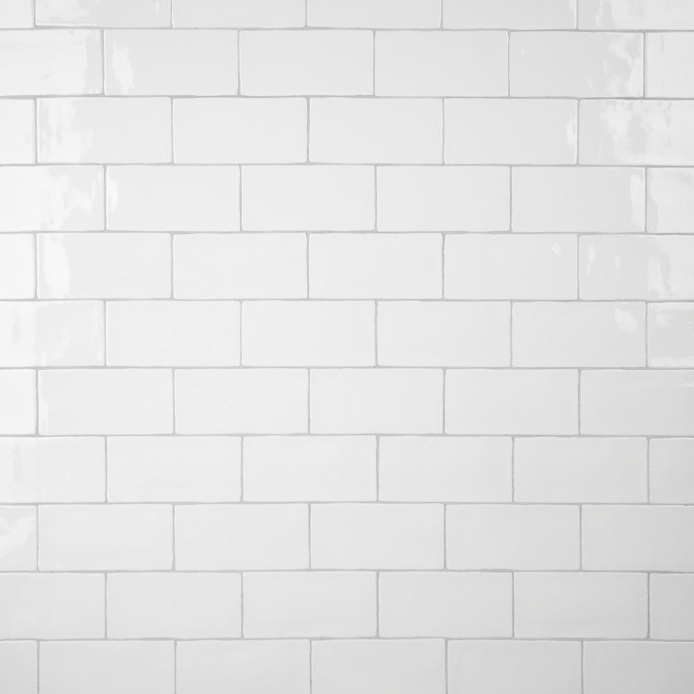 Castillo White 2-7/8 in. x 5-7/8 in. Ceramic Subway Wall Tile (5.67 sq. ft. / Case) | The Home Depot