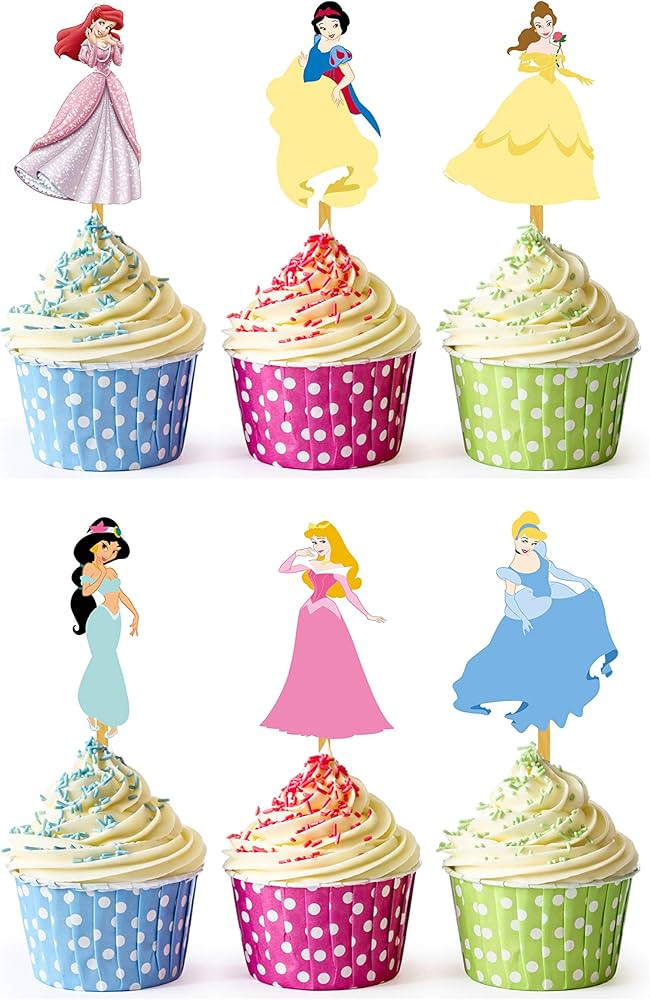 24x Cupcake Topper Picks (Princess) | Amazon (US)