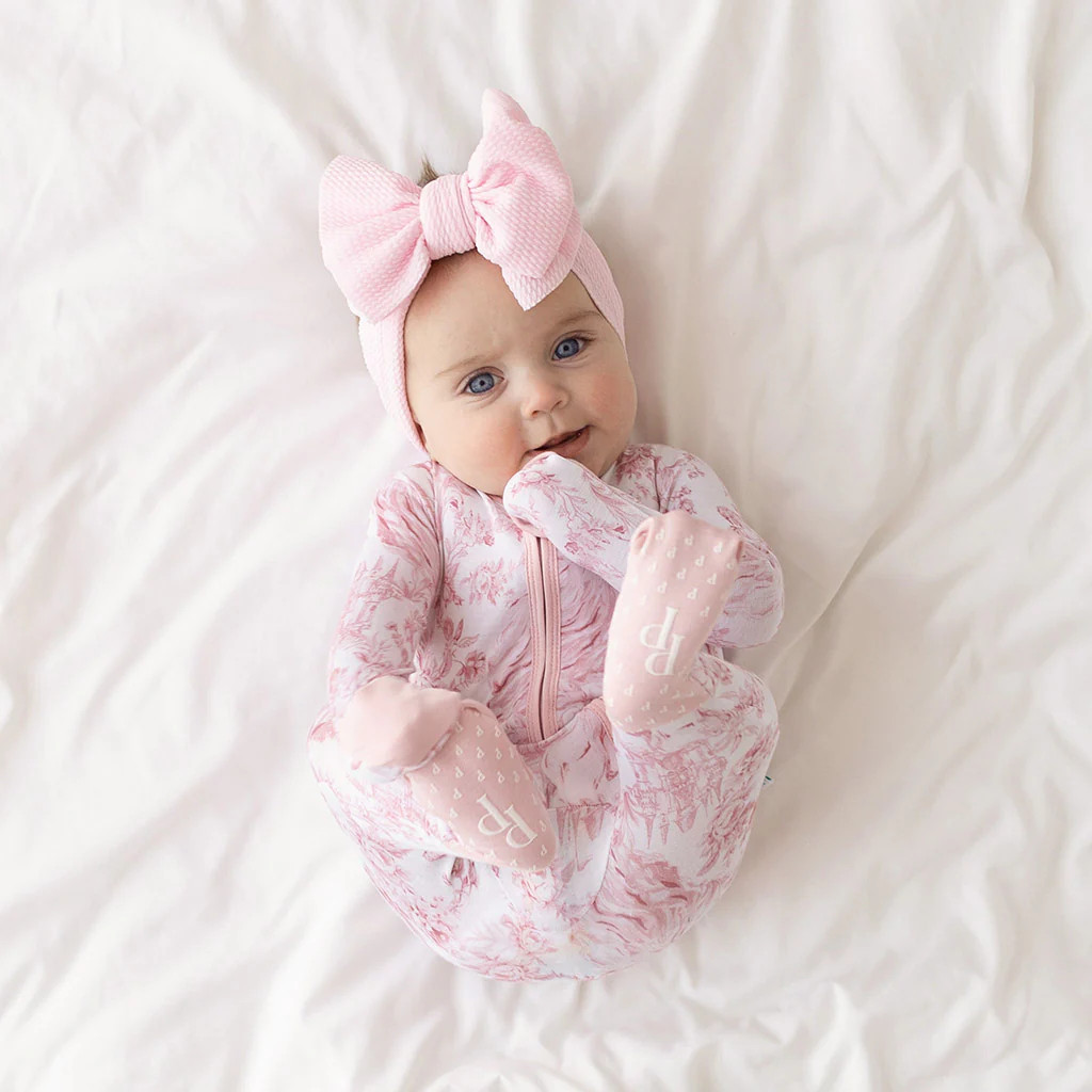 Floral White Baby Convertible Sleeper | Antoinette | Posh Peanut