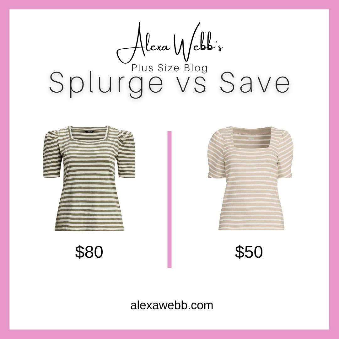 Plus Size Stripped Tee- Splurge vs Save by Alexa Webb #plussize

#LTKPlusSize #LTKStyleTip #LTKOver40