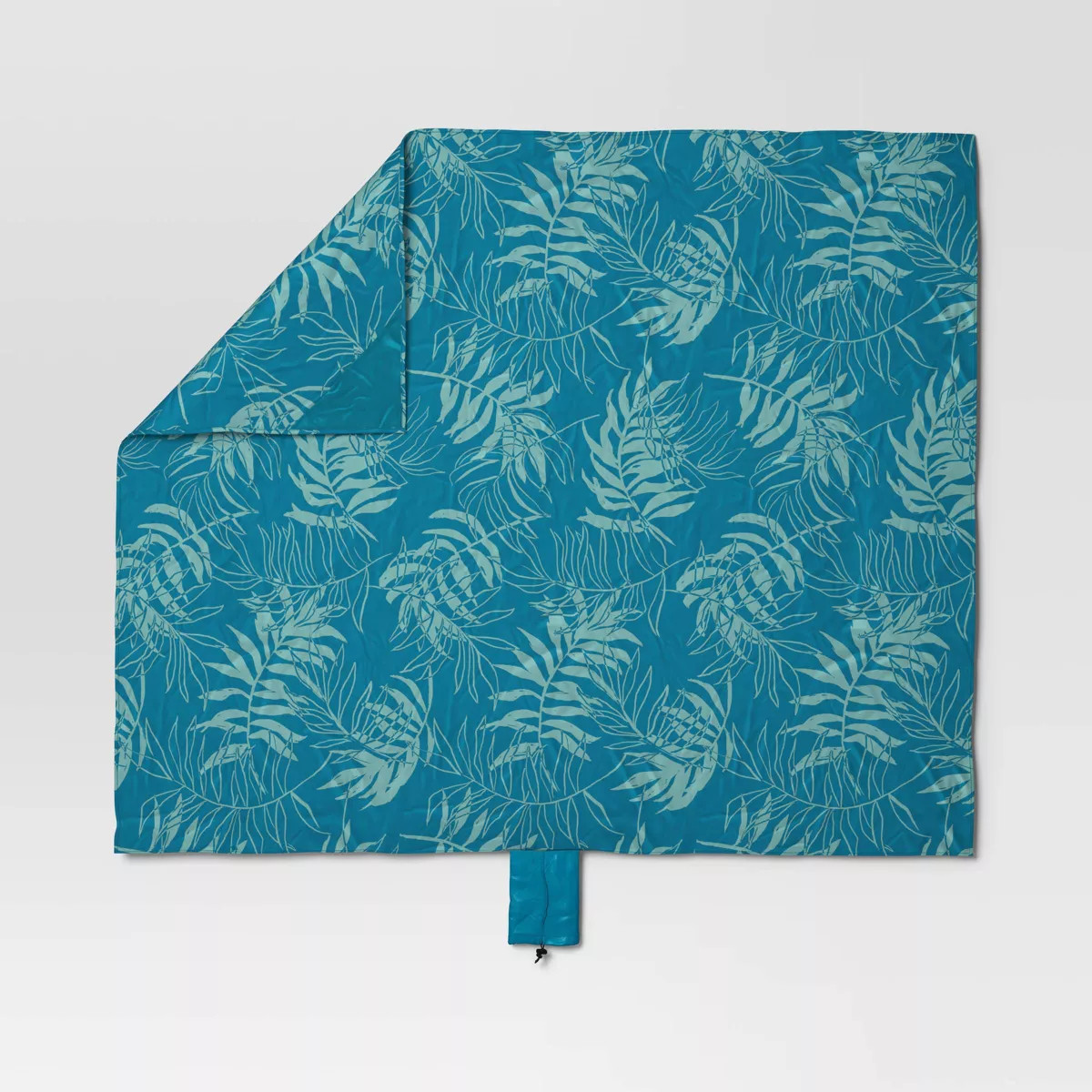 59"x70" Outdoor Beach Mat Palm Print Blue - Sun Squad™ | Target