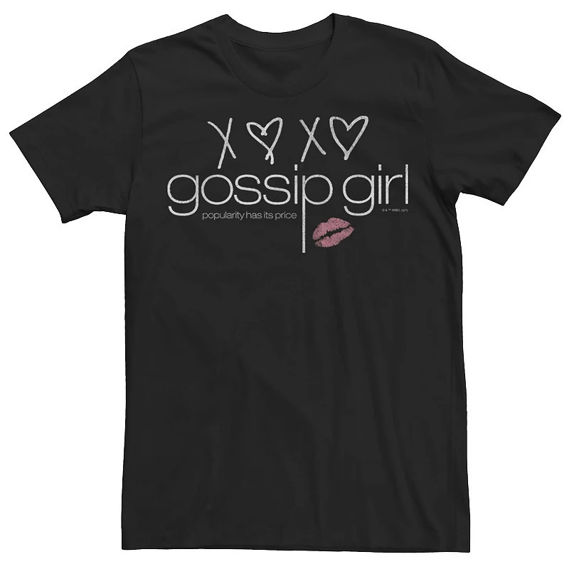 Juniors' Gossip Girl Popularity Has Its Price XOXO Kiss Graphic Tee, Girl's, Size: XS, Black | Kohl's