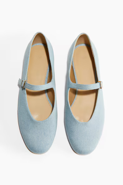 H & M - Mary Jane Ballet Flats - Blue | H&M (AU)