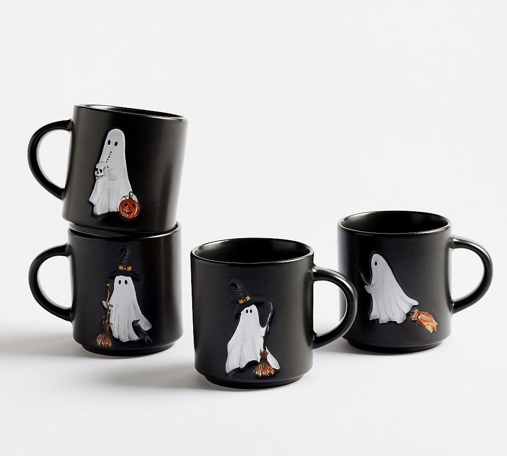 Scary Squad Stoneware Mugs, Set of 4 | Pottery Barn (US)