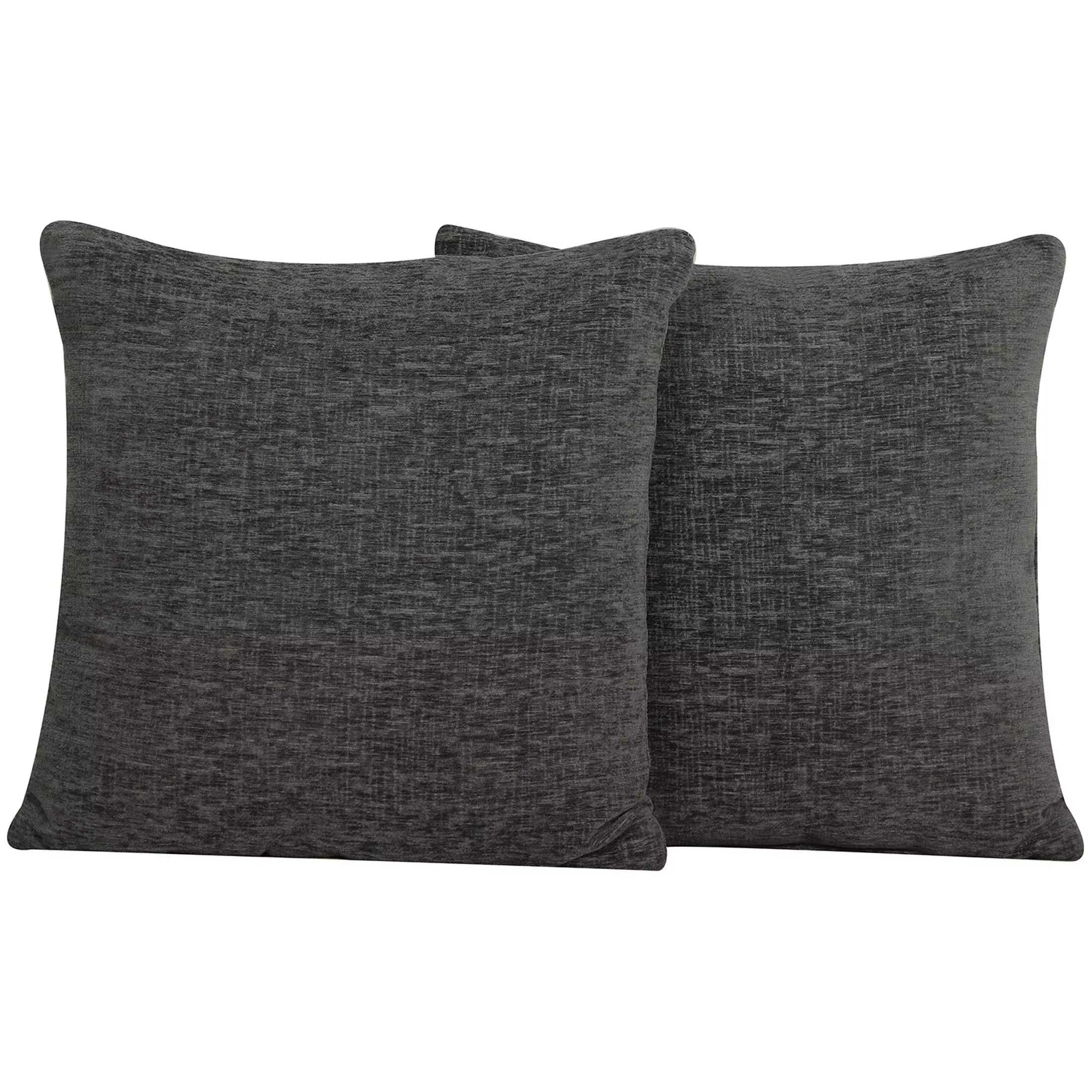 Navy Solid Chenille Decorative Pillow Set, Mainstays, 18 x 18, 2