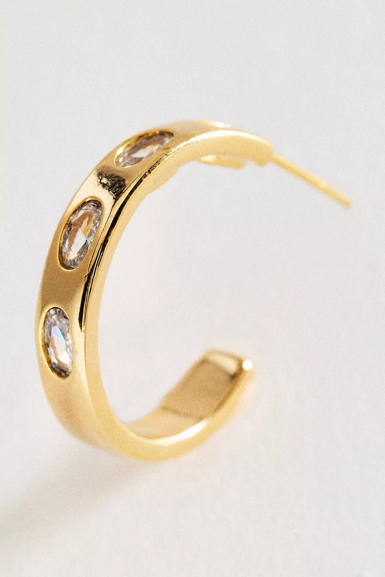 Pavé Embrace Hoop Earrings | Anthropologie (US)