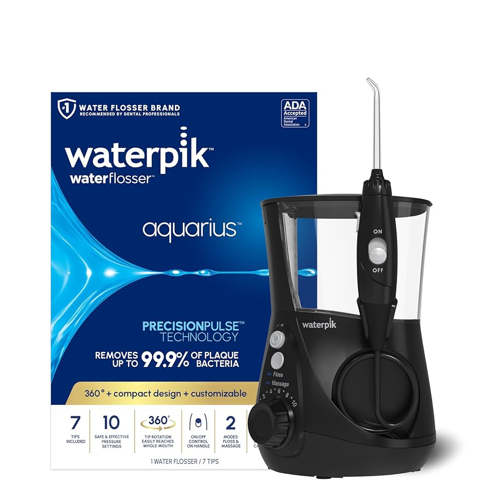 Waterpik Aquarius Water Flosser For Teeth Cleaning, Gums, Braces, Dental Care, Electric Power Wit... | Amazon (US)