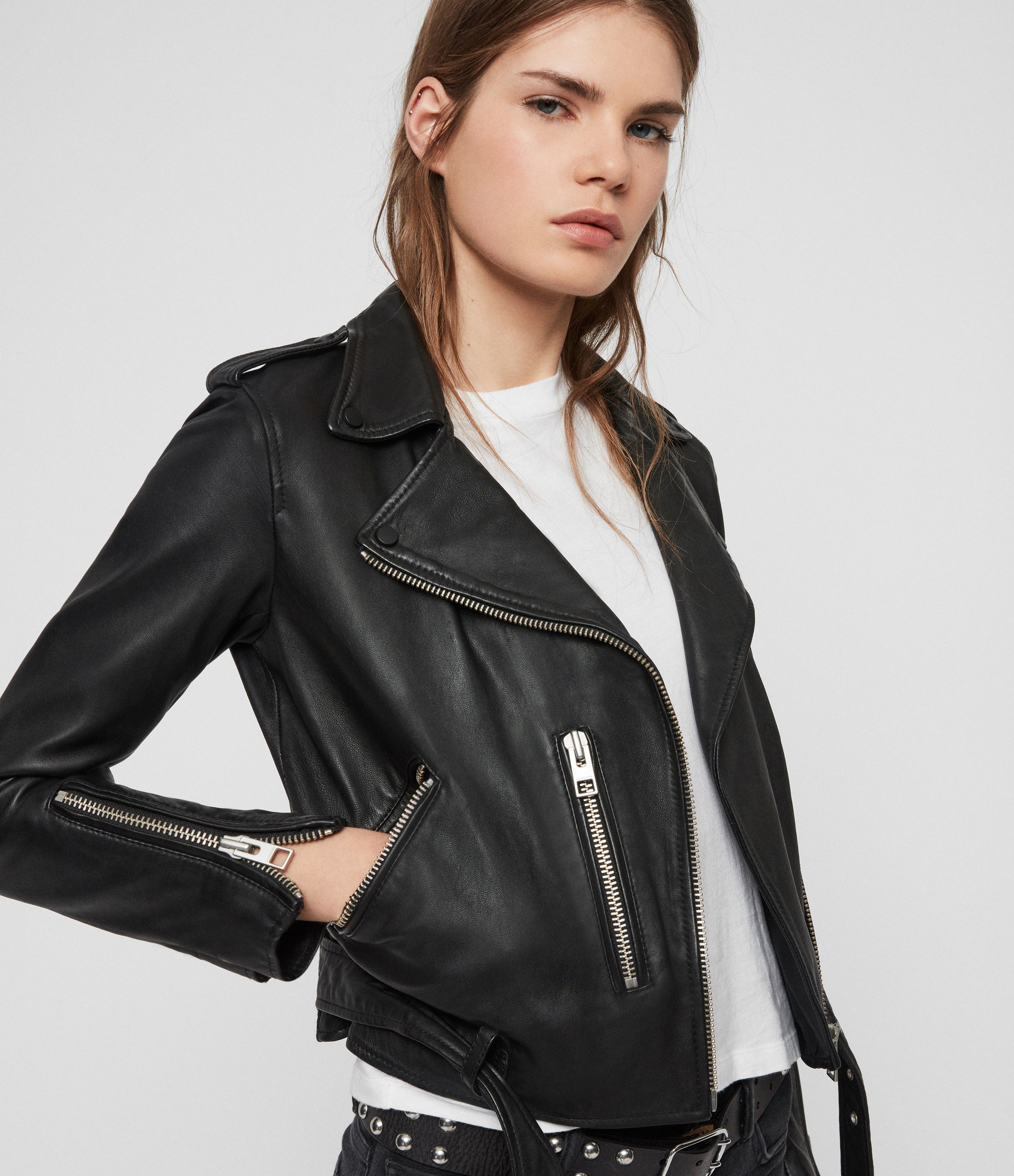 Balfern Leather Biker Jacket | AllSaints US