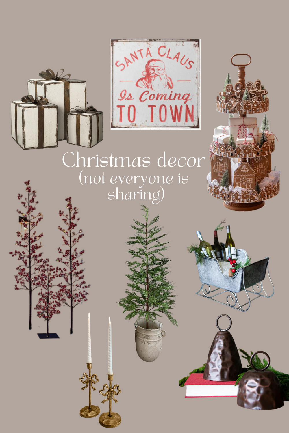 Christmas decor that not everyone is sharing! I love the faux prelit Chrismtas tree (the pot is included!) and the sleigh ice bucket. holiday decor, budget friendly holiday decor,Christmas 2025, affordable holiday finds, cozy neutral Christmas,  

 #LTKHoliday #LTKSeasonal #LTKHome