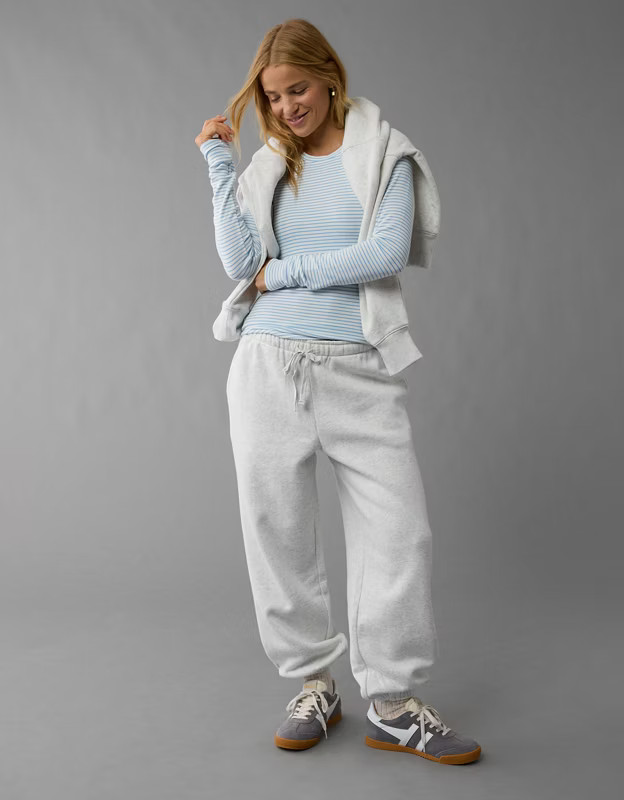 AE Cozy Up Long-Sleeve Layering T-Shirt | American Eagle Outfitters (US & CA)