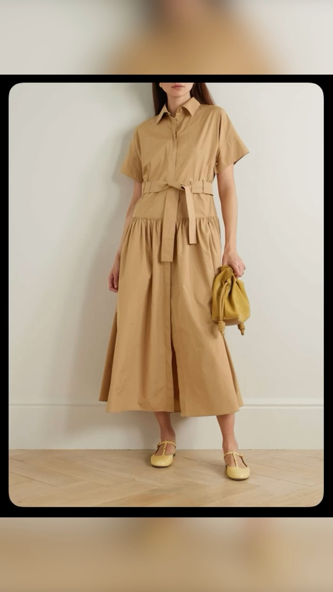 The Max Mara Agoraio dress is a study in soft structure—lightweight cotton, tailored details, and a fluid midi silhouette that moves with quiet luxury. Perfect for warm destinations, city days, and minimalist styling. A timeless neutral for the Jet Set LatAM wardrobe.
