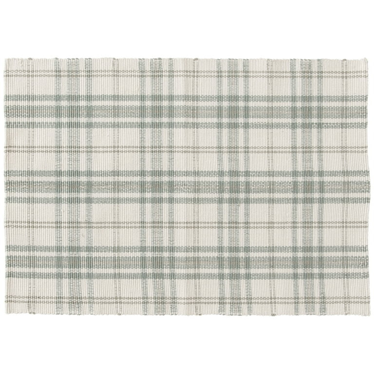 Home Decor Collection 24" x 36" Sage Plaid Outdoor Layering Rug | Walmart (US)