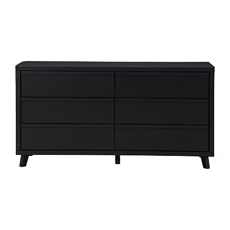 Signature Design by Ashley Danziar 6-Drawer Dresser in Black, One Size, Black | JCPenney