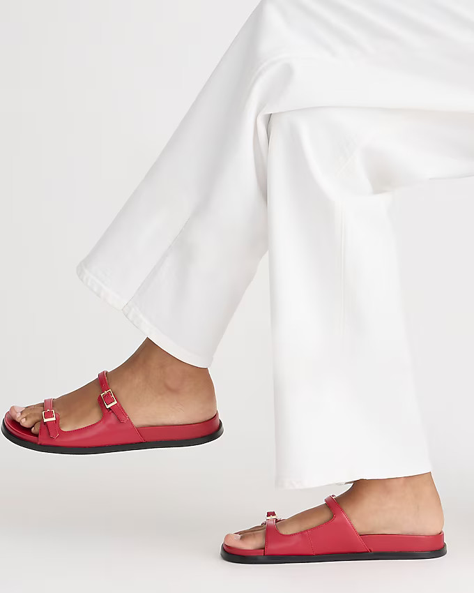 Colbie buckle sandals in leather | J. Crew US